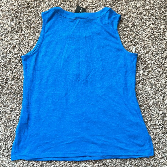 INC lace up tank Royal Blue Size M - Picture 5 of 6